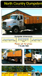 Mobile Screenshot of northcountrydumpsters.com